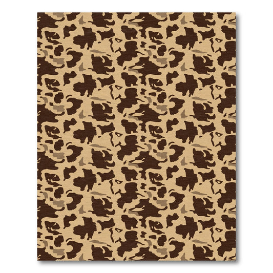 Desert Tortoise Camouflage Pattern Rug