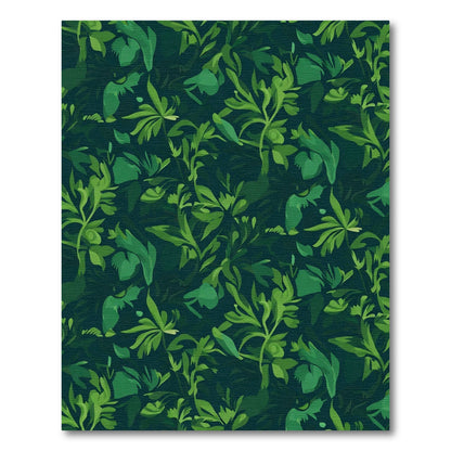 Emerald Forest Lush Foliage Rug