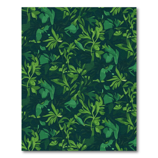 Emerald Forest Lush Foliage Rug