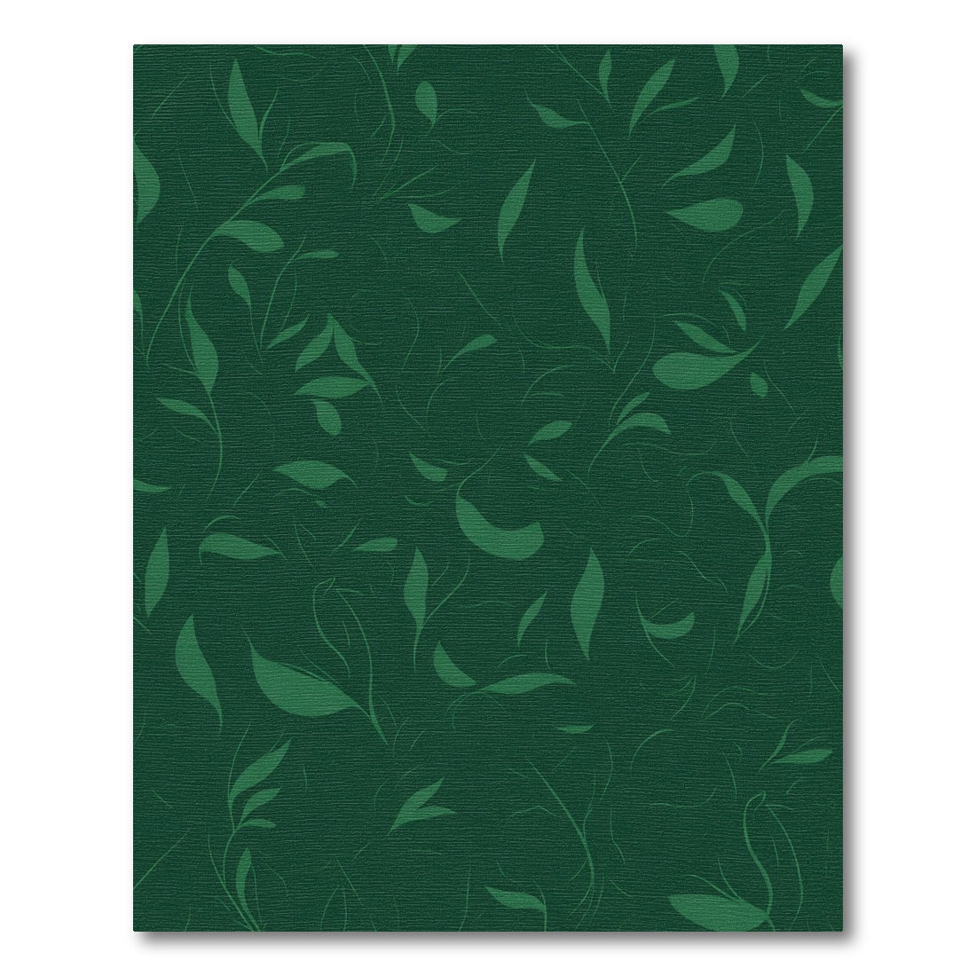 Emerald Green Leafy Vine Swirl Rug