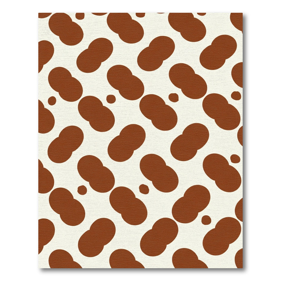 Rustic Brown Cream Spotty Rug
