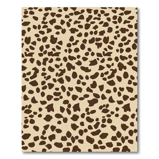 Brown Spots Beige Patchwork Rug