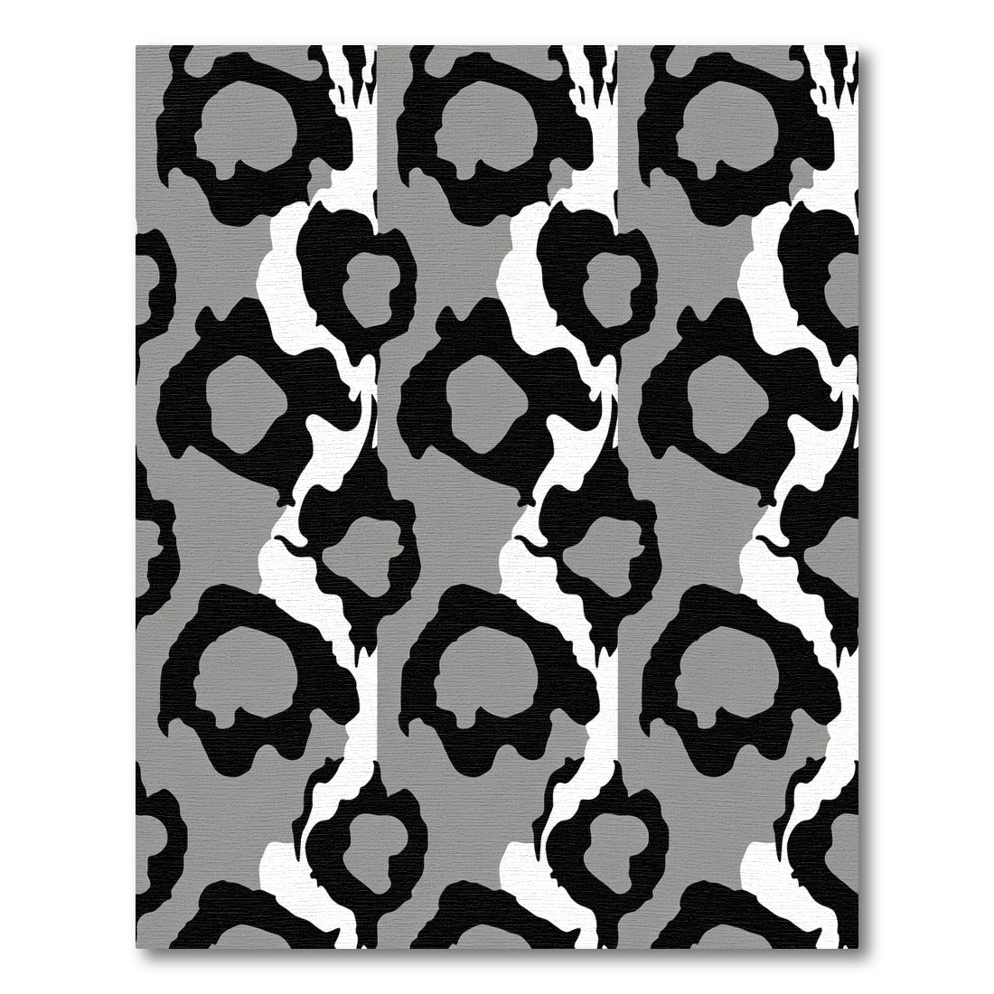 Monochromatic Abstract Animal Spots Rug