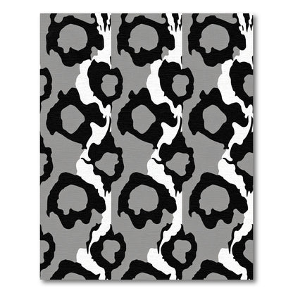 Monochromatic Abstract Animal Spots Rug