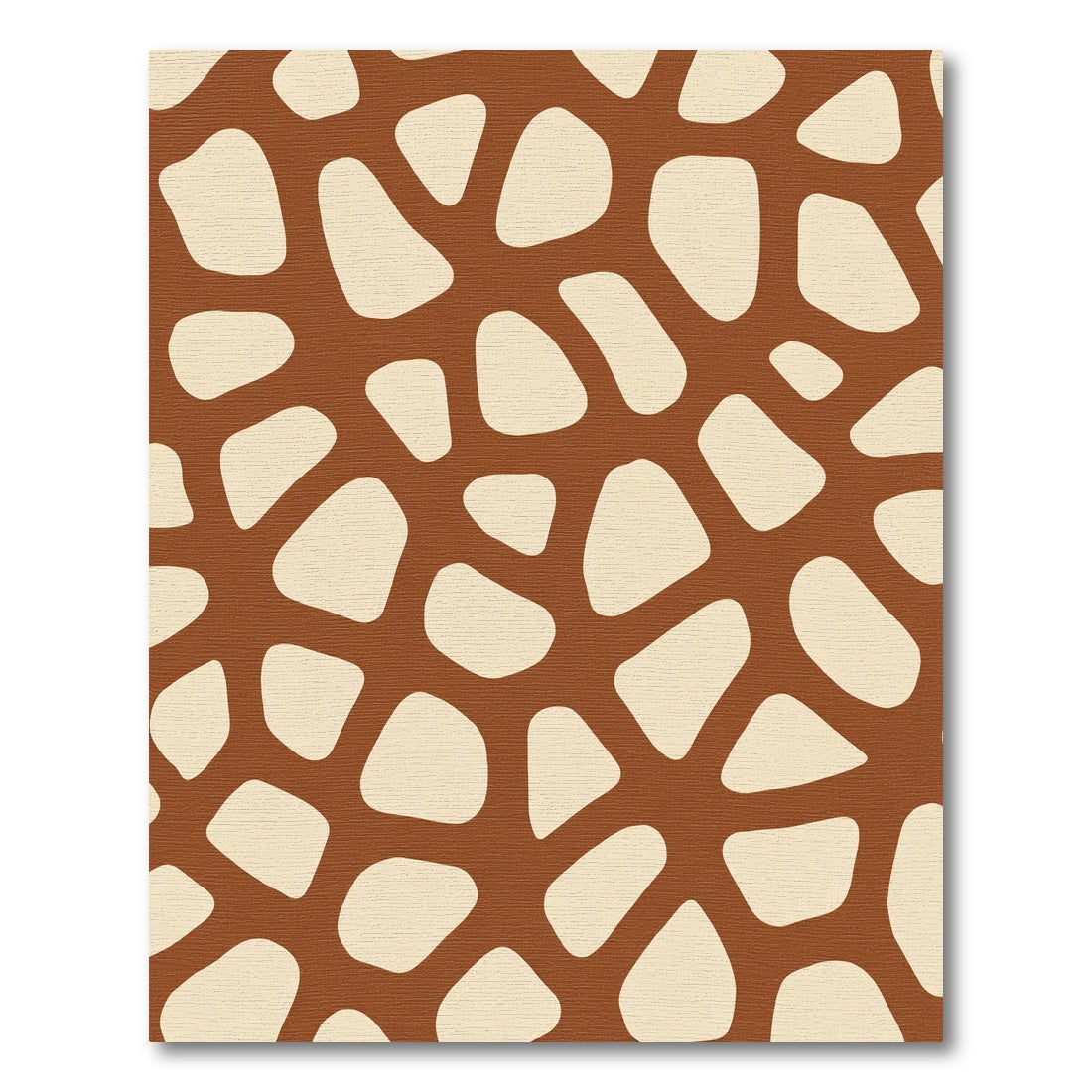Terra Cotta Abstract Organic Patchwork Rug