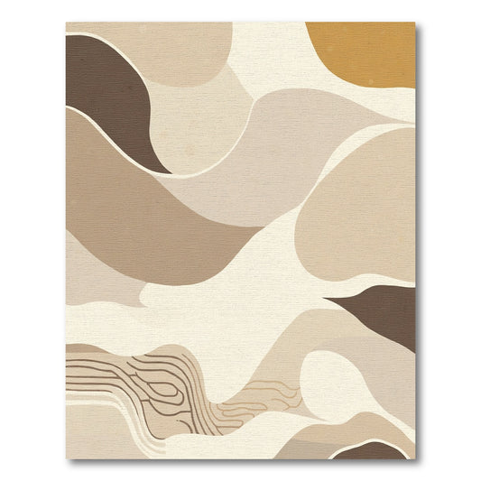 Earthy Organic Flow Abstract Rug