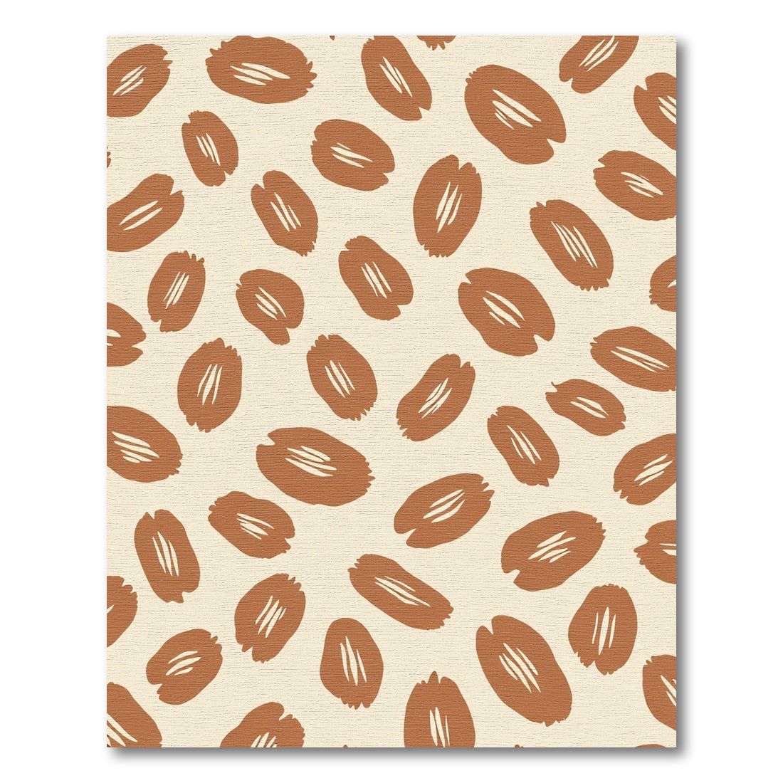 Brown Bean Field Pattern Rug