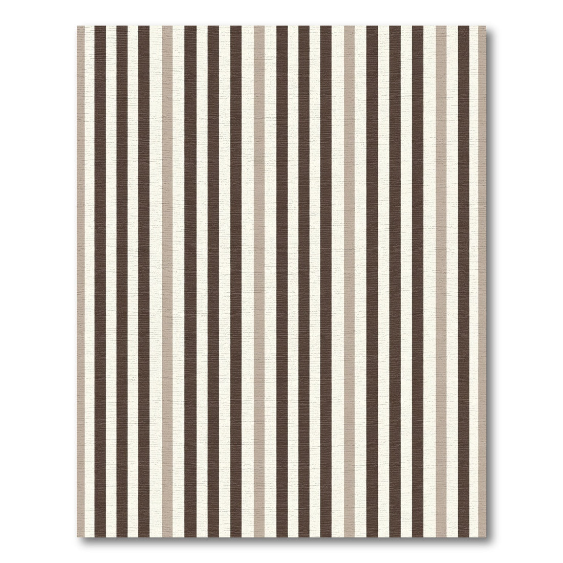 Sophisticated Earthy Tone Vertical Stripe Rug
