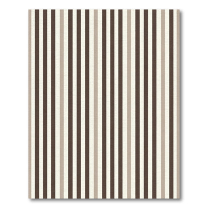 Sophisticated Earthy Tone Vertical Stripe Rug