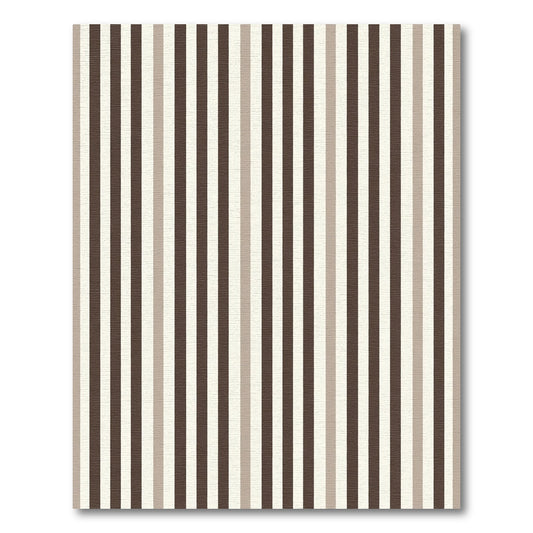 Sophisticated Earthy Tone Vertical Stripe Rug