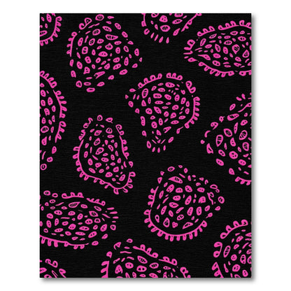 Hot Pink Paisley Cellscape Repeat Rug