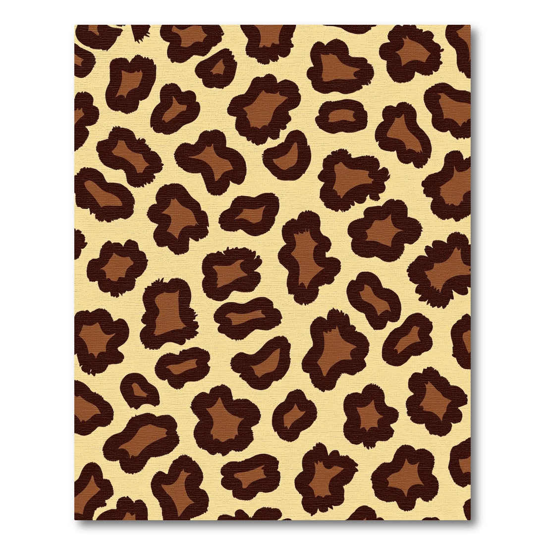 Golden Brown Spots Animal Print Rug