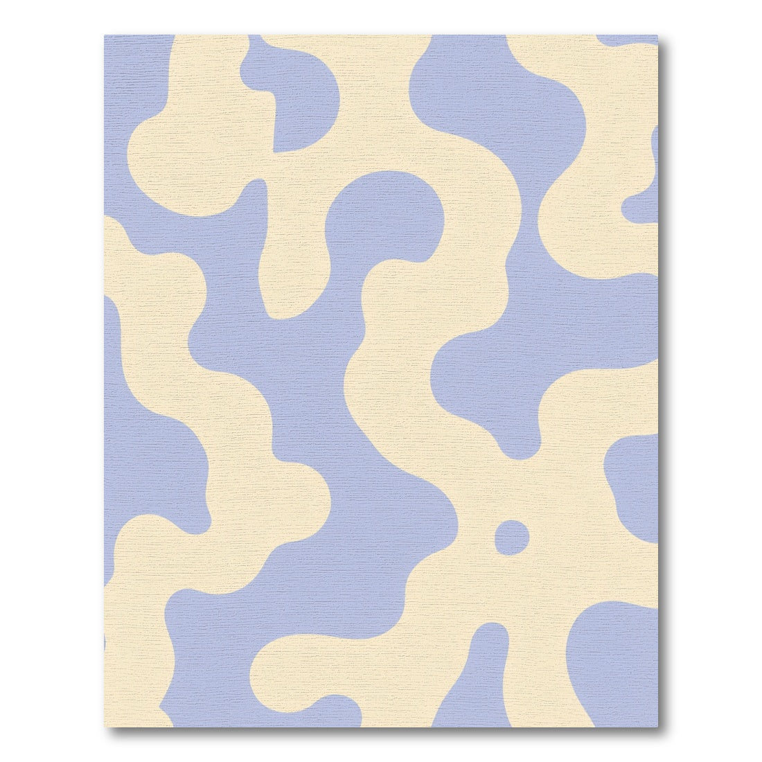 Beige Soft Blue Organic Waves Rug