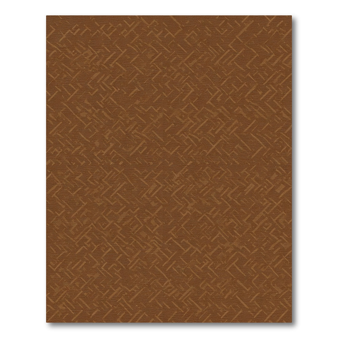 Earthy Brown Woven Herringbone Rug