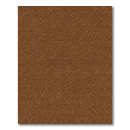 Earthy Brown Woven Herringbone Rug