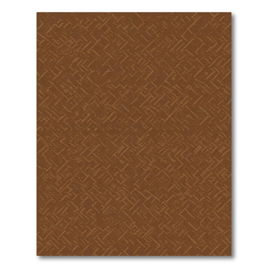 Earthy Brown Woven Herringbone Rug
