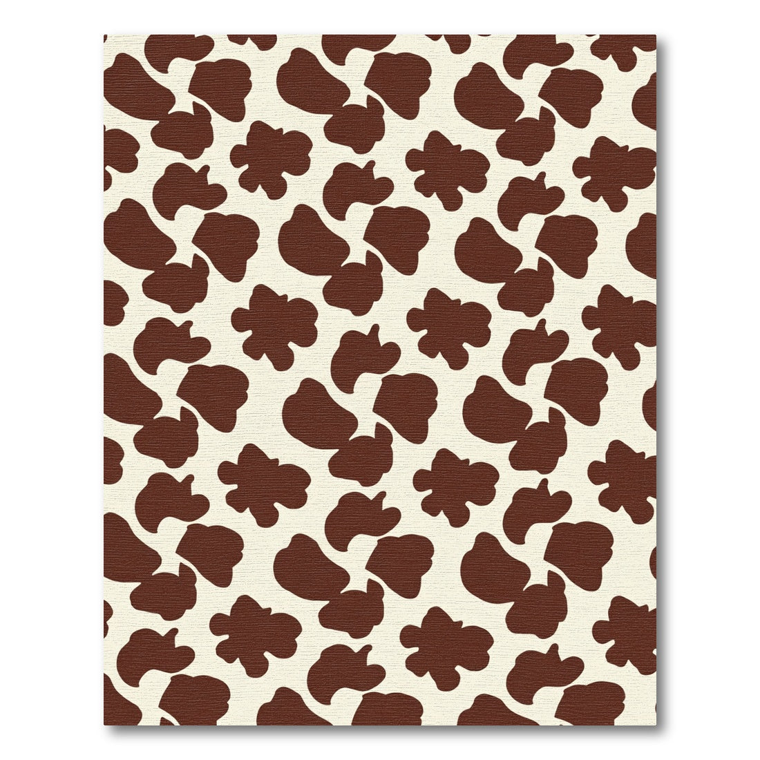 Brown Cream Spotted Abstract Shapes Rug