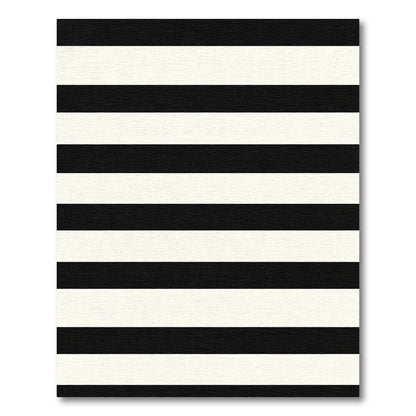 Thick Monochrome Horizontal Bands Rug