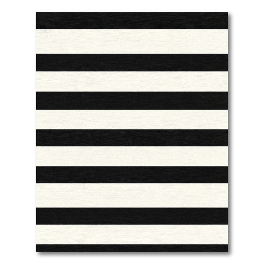 Thick Monochrome Horizontal Bands Rug