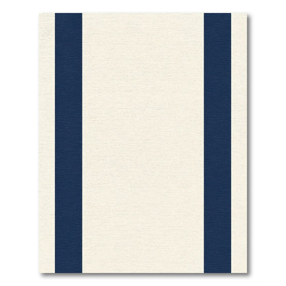 Creamy Blue Stripe Rug