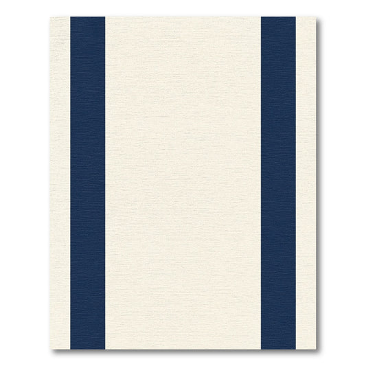 Creamy Blue Stripe Rug