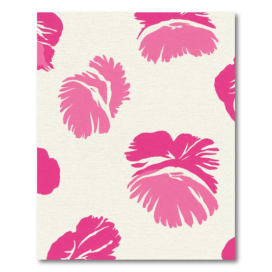 Pink Floral Blossom Abstract Rug