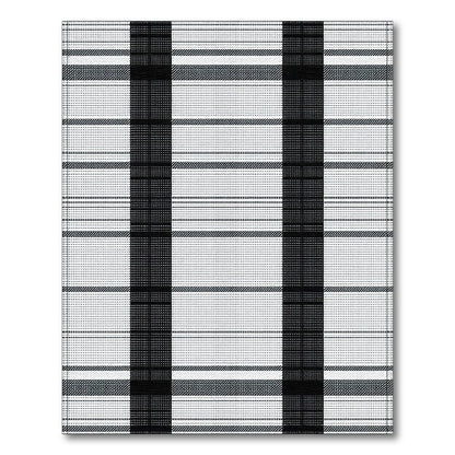 Black and White Plaid Black White Plaid Geometric Area Rug