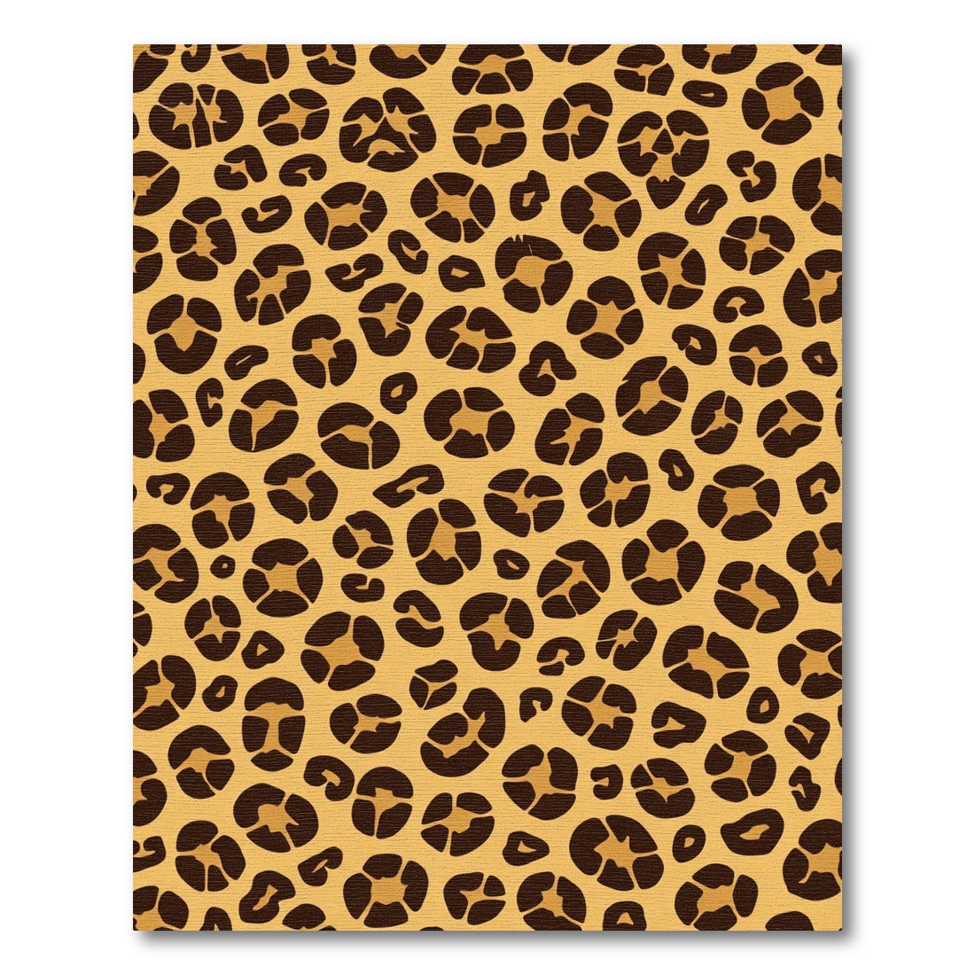 Golden Brown Spotted Animal Print Rug