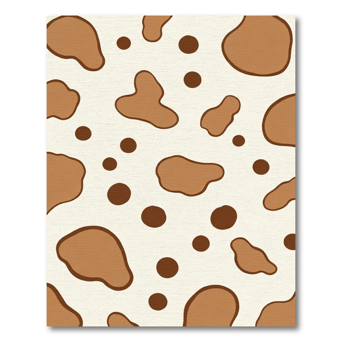 Brown Dalmation Spots Composed Rug