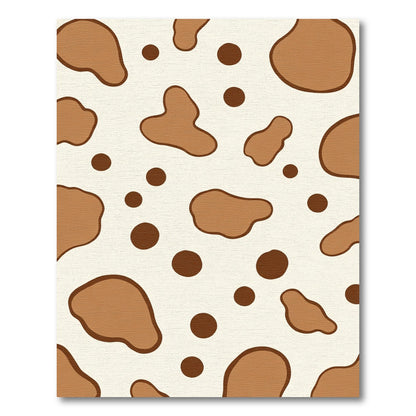 Brown Dalmation Spots Composed Rug