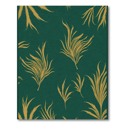 Emerald Golden Plume Foliage Rug