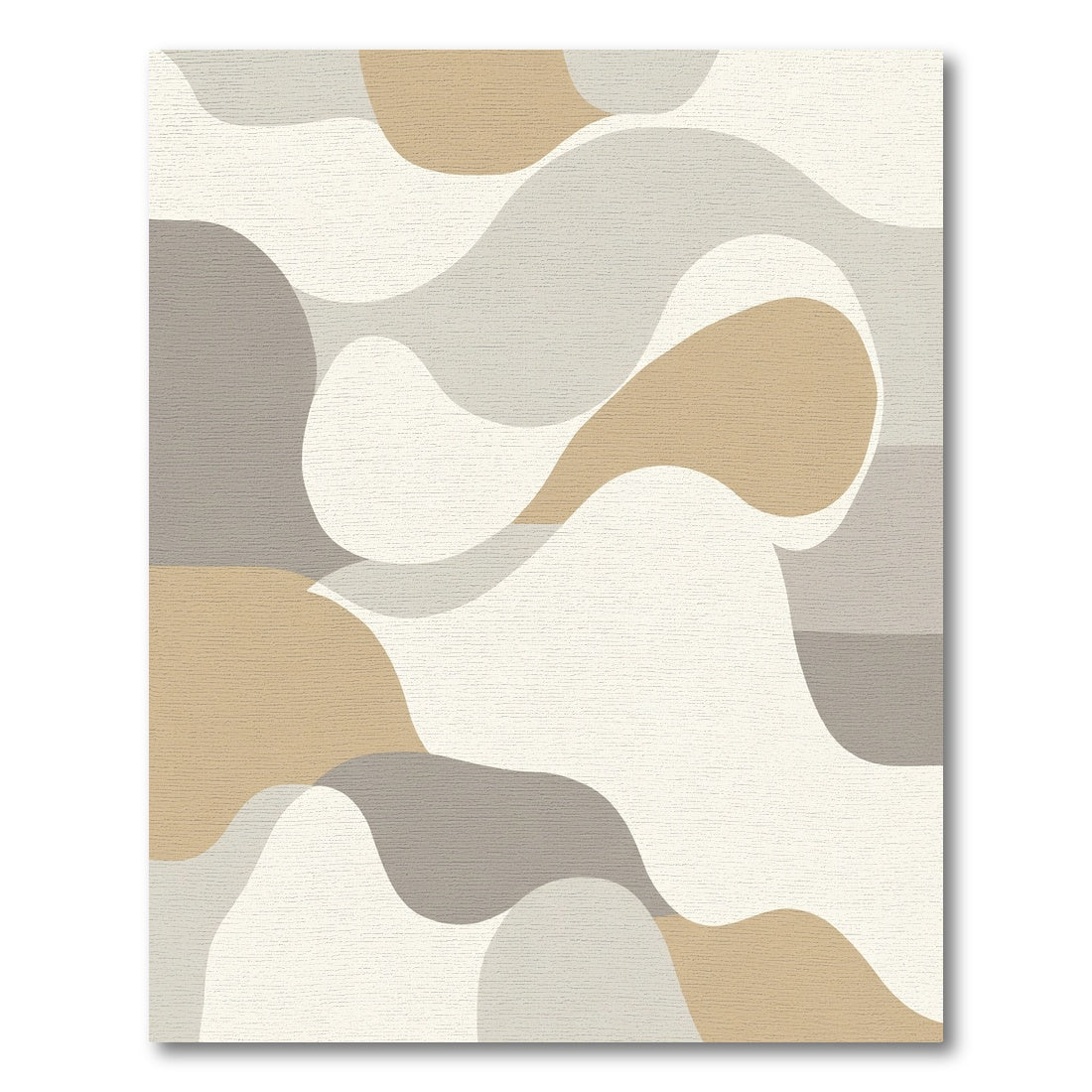 Earthy Abstract Organic Shape Rug