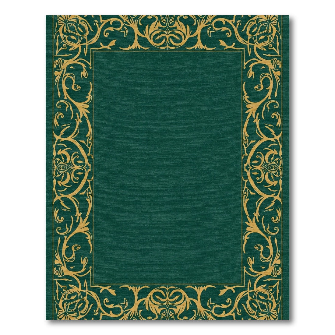 Golden Acanthus Border Emerald Rug