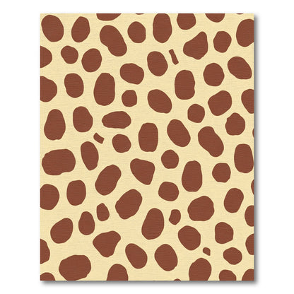 Golden Brown Spotty Spots Rug