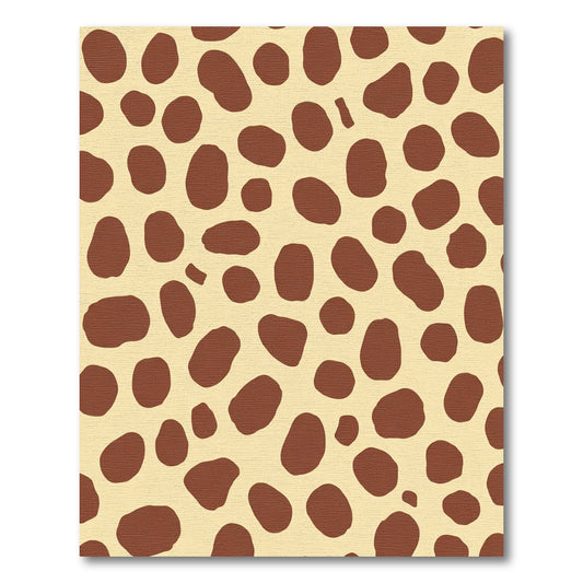 Golden Brown Spotty Spots Rug