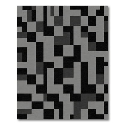 Monochromatic Geometric Labyrinth Rug