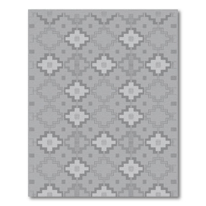 Grey Geometric Area Rug