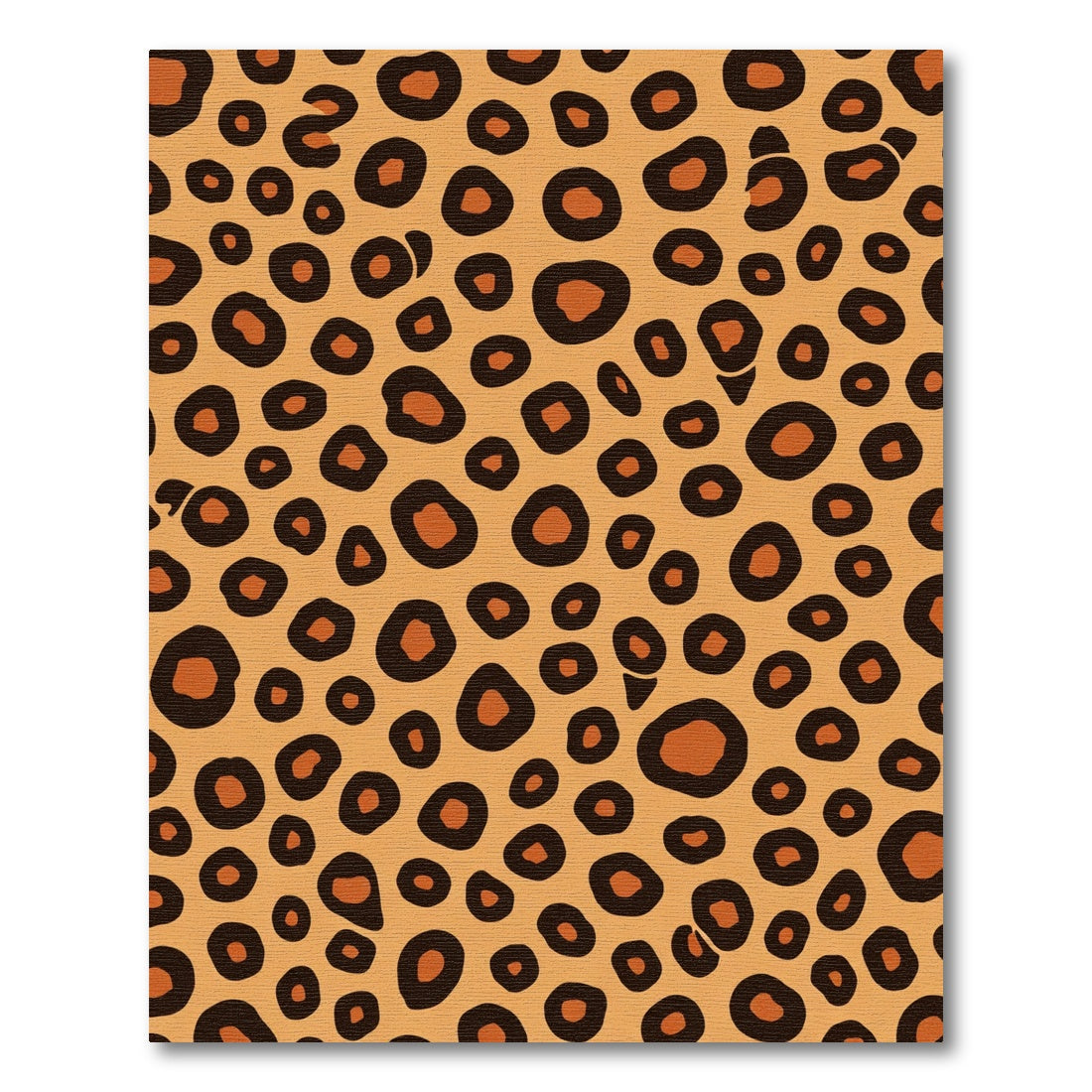 Golden Brown Animal Spots Rug