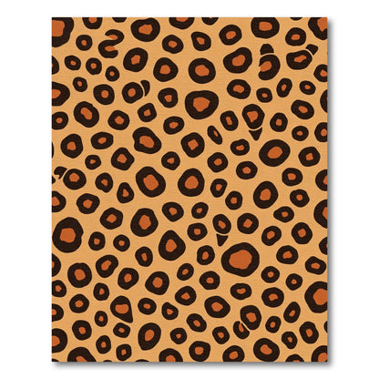 Golden Brown Animal Spots Rug