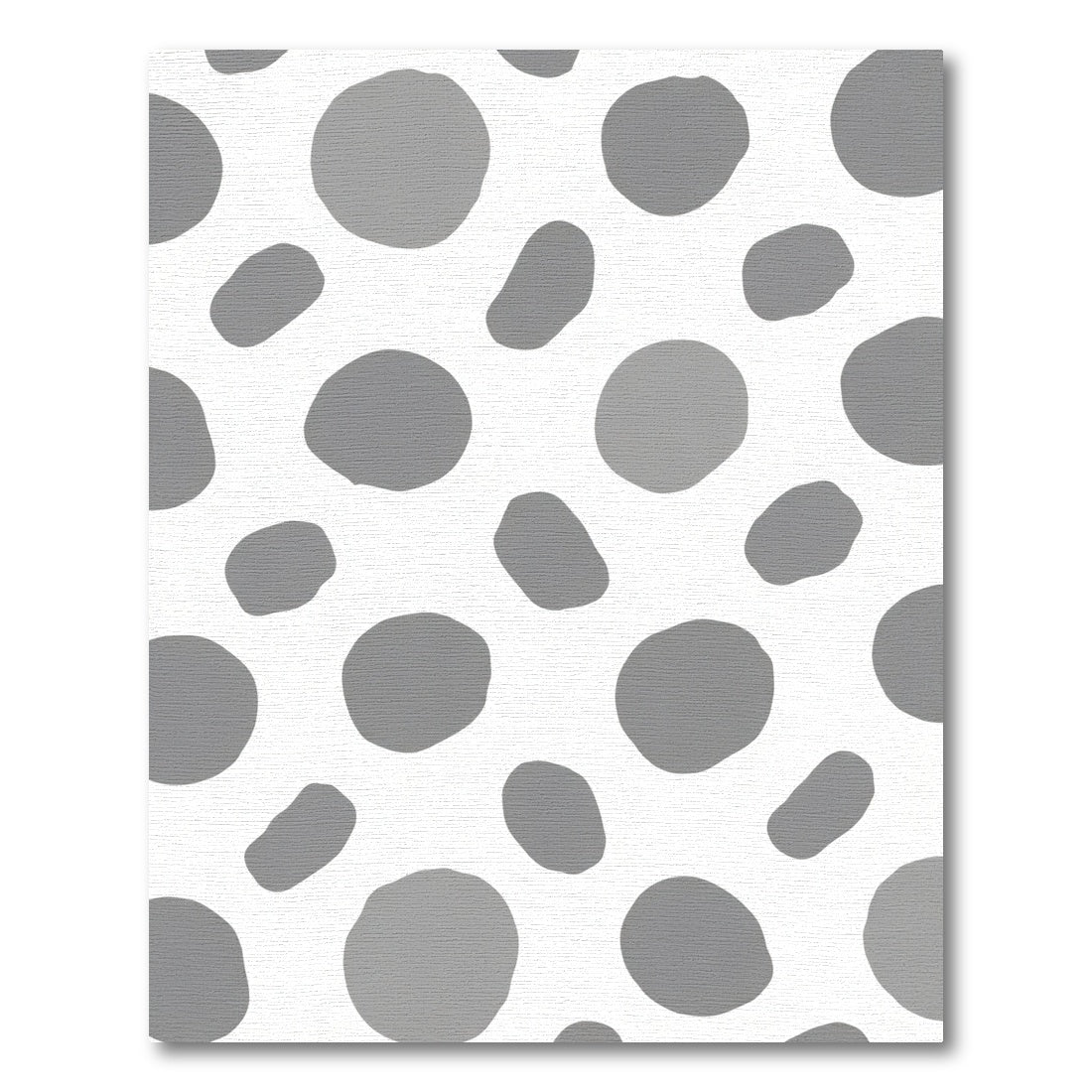 Gray Organic Spots Abstract Rug