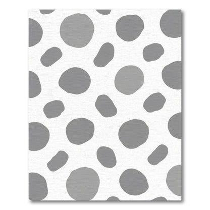 Gray Organic Spots Abstract Rug
