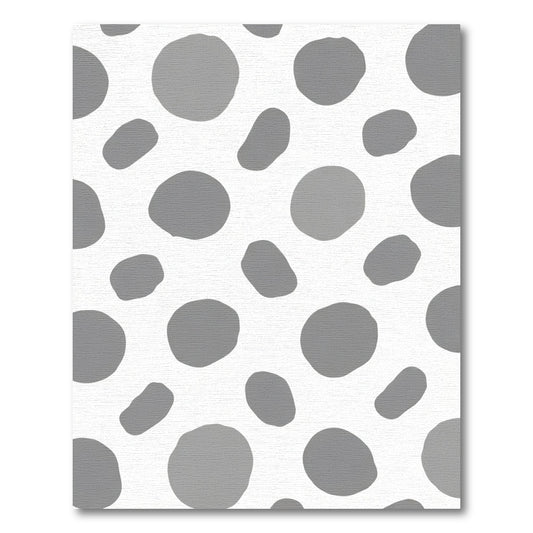 Gray Organic Spots Abstract Rug