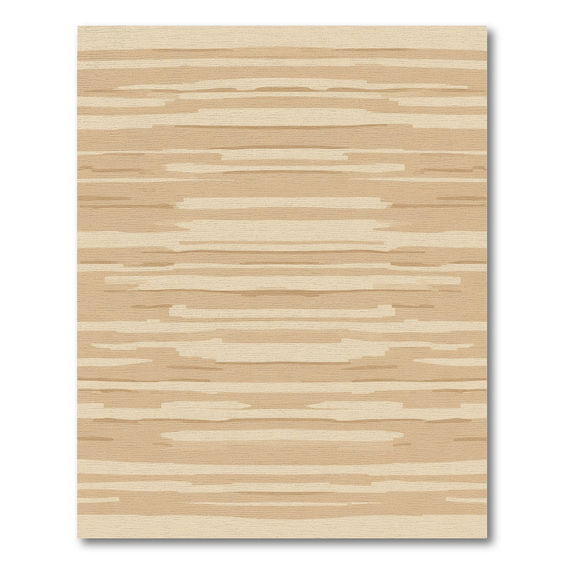 Earthy Horizontal Stripe Watercolor Rug
