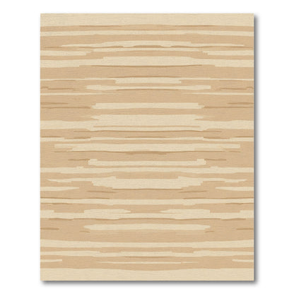 Earthy Horizontal Stripe Watercolor Rug