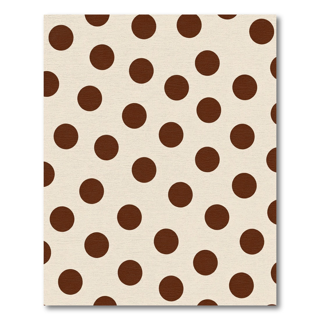 Brown Cream Polka Dot Repeat Rug