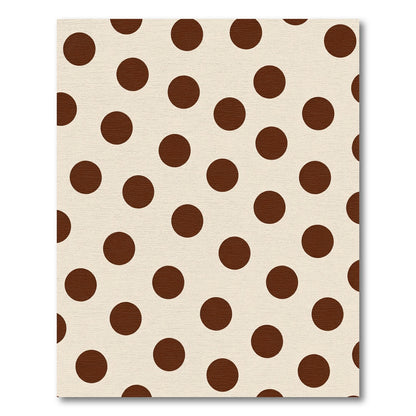 Brown Cream Polka Dot Repeat Rug