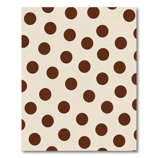 Brown Cream Polka Dot Repeat Rug