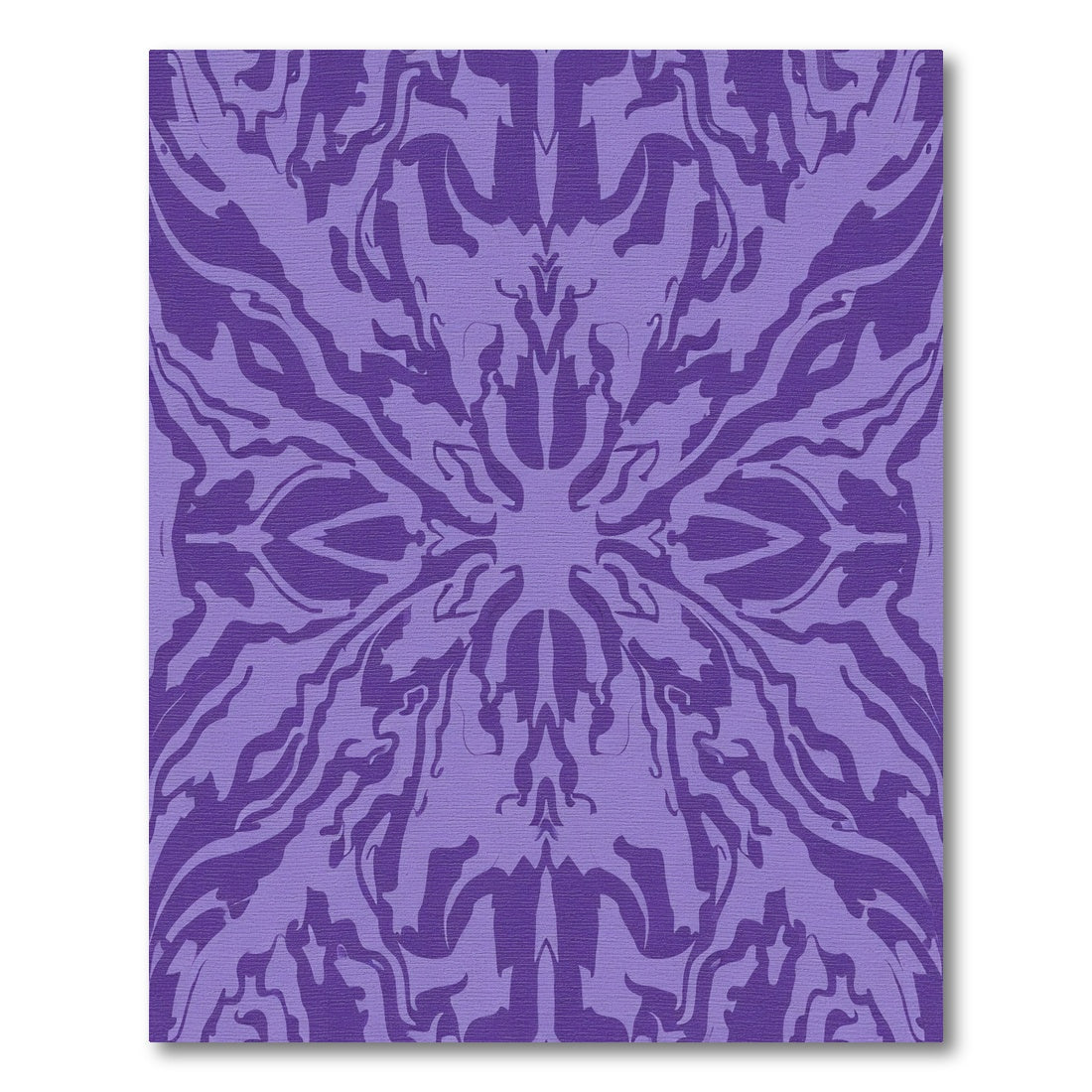 Mauve Swirling Organic Mandala Rug