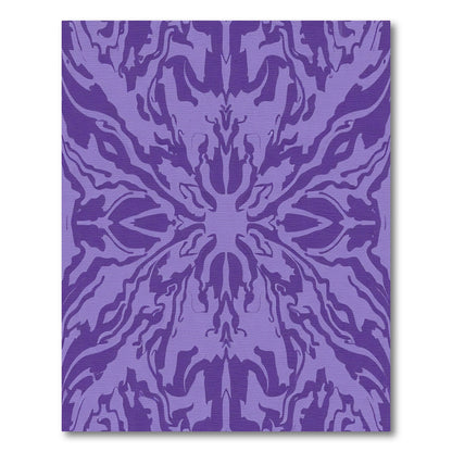 Mauve Swirling Organic Mandala Rug