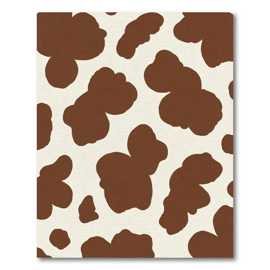 Brown White Cow Spots Rug